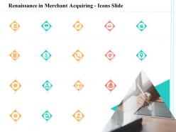 Renaissance in merchant acquiring icons slide ppt powerpoint presentation visual aids infographic template