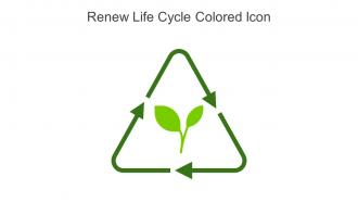 Renew Life Cycle Colored Icon In Powerpoint Pptx Png And Editable Eps Format