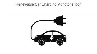 Renewable Car Charging Monotone Icon In Powerpoint Pptx Png And Editable Eps Format