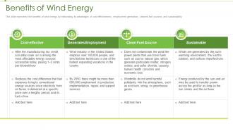 Renewable energy benefits of wind energy ppt infographics