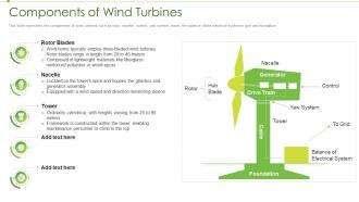 Renewable energy components of wind turbines ppt information