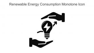 Renewable Energy Consumption Monotone Icon In Powerpoint Pptx Png And Editable Eps Format