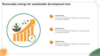 Renewable Energy For Sustainable Development Icon