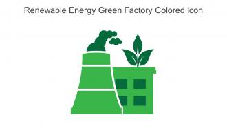Renewable Energy Green Factory Colored Icon In Powerpoint Pptx Png And Editable Eps Format