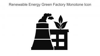 Renewable Energy Green Factory Monotone Icon In Powerpoint Pptx Png And Editable Eps Format