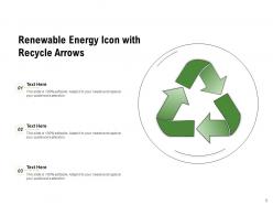Renewable Energy Icon Alternative Sources Electrical Arrow Consumption Turbines