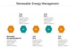 Renewable energy management ppt powerpoint presentation layouts smartart cpb