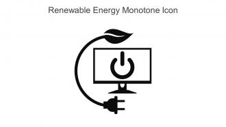 Renewable Energy Monotone Icon In Powerpoint Pptx Png And Editable Eps Format