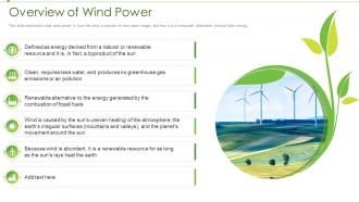 Renewable energy overview of wind power ppt elements