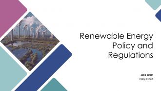 Renewable Energy Policy And Regulations PPT Example AT