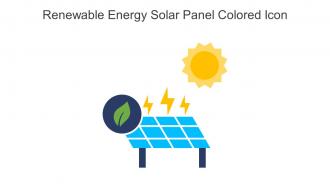 Renewable Energy Solar Panel Colored Icon In Powerpoint Pptx Png And Editable Eps Format
