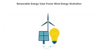 Renewable Energy Solar Power Wind Energy Illustration
