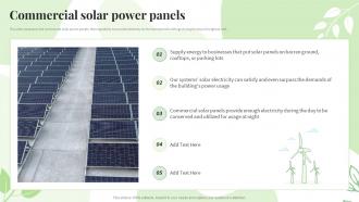 Renewable Energy Sources Commercial Solar Power Panels Ppt Powerpoint Presentation File Shapes