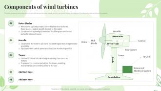 Renewable Energy Sources Components Of Wind Turbines Ppt Powerpoint Presentation Gallery Themes