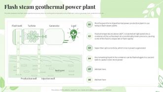 Renewable Energy Sources Flash Steam Geothermal Power Plant