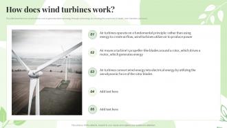 Renewable Energy Sources How Does Wind Turbines Work