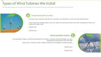 Renewable energy types of wind turbines we install ppt pictures