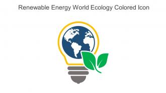 Renewable Energy World Ecology Colored Icon In Powerpoint Pptx Png And Editable Eps Format