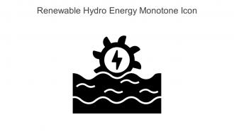 Renewable Hydro Energy Monotone Icon In Powerpoint Pptx Png And Editable Eps Format