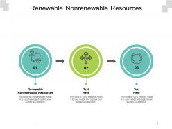 Renewable nonrenewable resources ppt powerpoint presentation slides diagrams cpb