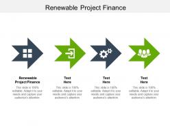 Renewable project finance ppt powerpoint presentation gallery icon cpb