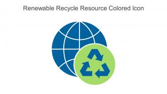 Renewable Recycle Resource Colored Icon In Powerpoint Pptx Png And Editable Eps Format