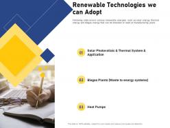 Renewable Technologies We Can Adopt Solar Photovoltaic Ppt Powerpoint Presentation Pictures