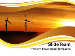 Renewable Windmills Environment PowerPoint Templates PPT Themes And Graphics 0213