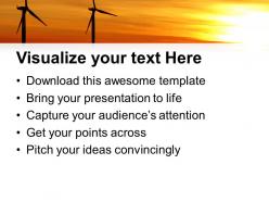 Renewable windmills environment powerpoint templates ppt themes and graphics 0213