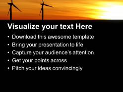 Renewable windmills environment powerpoint templates ppt themes and graphics 0213