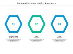 Renewal process health insurance ppt powerpoint presentation model shapes cpb