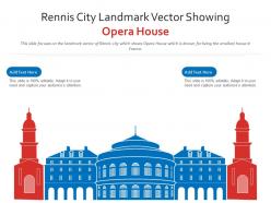 Rennis city landmark vector showing opera house powerpoint presentation ppt template