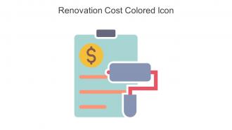 Renovation Cost Colored Icon In Powerpoint Pptx Png And Editable Eps Format