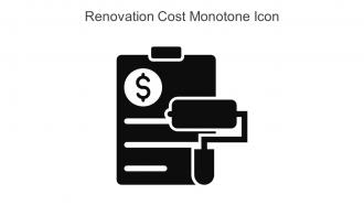 Renovation Cost Monotone Icon In Powerpoint Pptx Png And Editable Eps Format