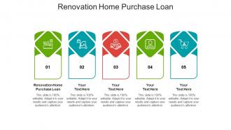 Renovation home purchase loan ppt powerpoint presentation slides themes cpb