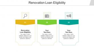 Renovation loan eligibility ppt powerpoint presentation slides structure cpb