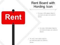Rent Board With Hording Icon