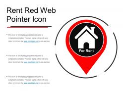 Rent red web pointer icon