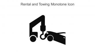 Rental And Towing Monotone Icon In Powerpoint Pptx Png And Editable Eps Format
