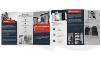 Rental Apartment Agency Brochure Trifold