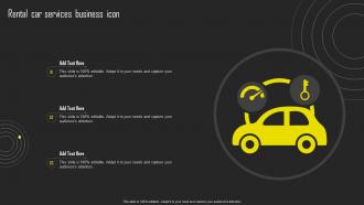 Rental Car Services Business Icon