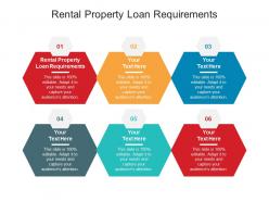 Rental property loan requirements ppt powerpoint presentation layouts show cpb