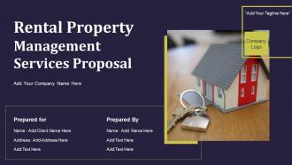 Rental Property Management Services Proposal Powerpoint Presentation Slides