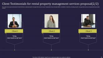 Rental Property Management Services Proposal Powerpoint Presentation Slides Adaptable Aesthatic