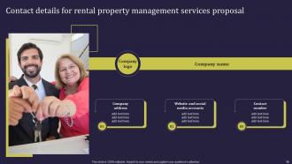 Rental Property Management Services Proposal Powerpoint Presentation Slides Slides Engaging