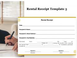 Rental receipt a1275 ppt powerpoint presentation summary format