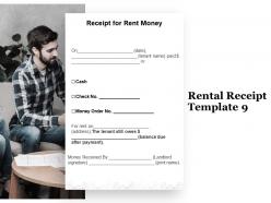 Rental receipt a1277 ppt powerpoint presentation portfolio graphics
