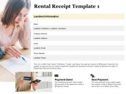 Rental receipt payment owed ppt powerpoint presentation icon information