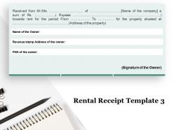 Rental receipt revenue ppt powerpoint presentation layouts summary