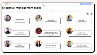 Rental Website Company Profile Executive Management Team CP SS V